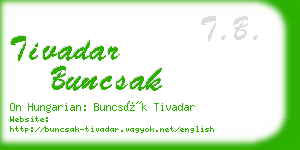 tivadar buncsak business card